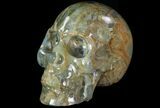 Carved, Blue Calcite Skull - Argentina #78633-1